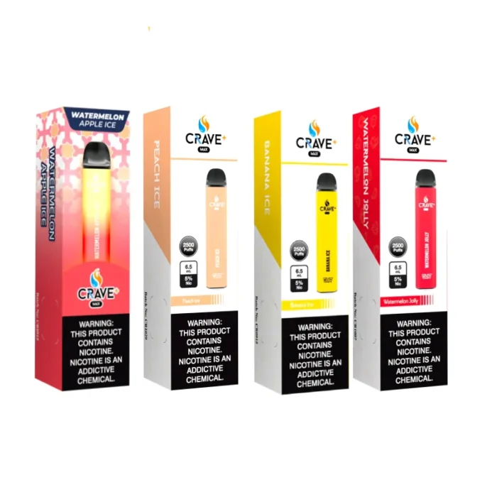 CRAVE MAX DISPOSABLE 2500PF - BOX OF 10
