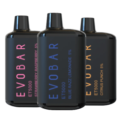 EVO BAR BLACK DISPOSABLE ET5000PF ? BOX OF 10