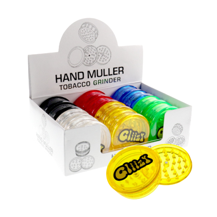 HAND MULLER TOBACCO GRINDER DISPLAY - PACK OF 12