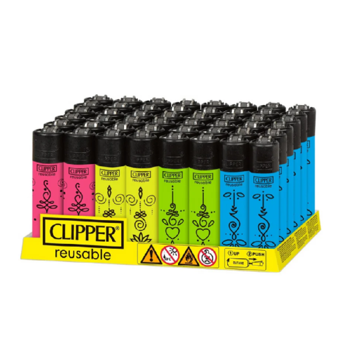 CLIPPER CLASSIC LIGHTERS - TATTOO - 48CT DISPLAY