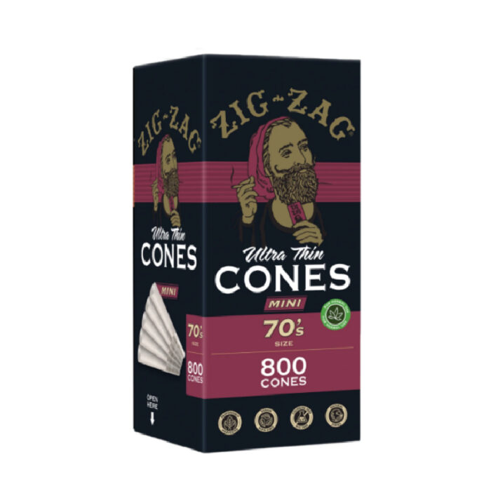 ZIG ZAG ULTRA THIN 70'S MINI CONES 800 CONES