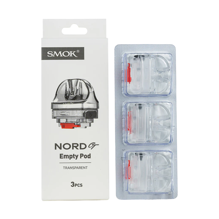 SMOK NORD GT TRANSPERENT EMPTY POD - PACK OF 3