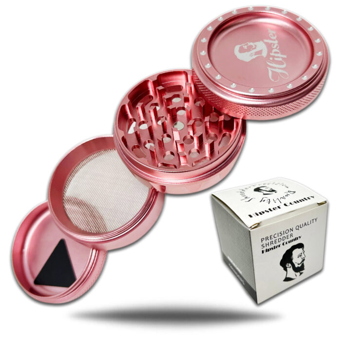 HIPSTER GRINDER 4 PART 63MM DIAMETER ALUMINUM MATERIAL WITH DIAMONDS