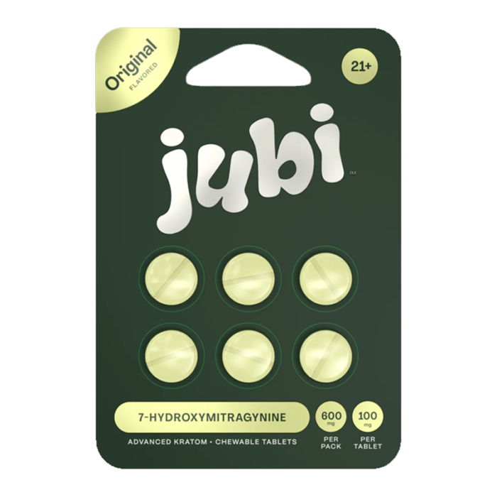 JUBI 7-HYDROXY TABLET (100MG PER TAB) TOTAL 600MG 6CT PK – BOX OF 10 PACK