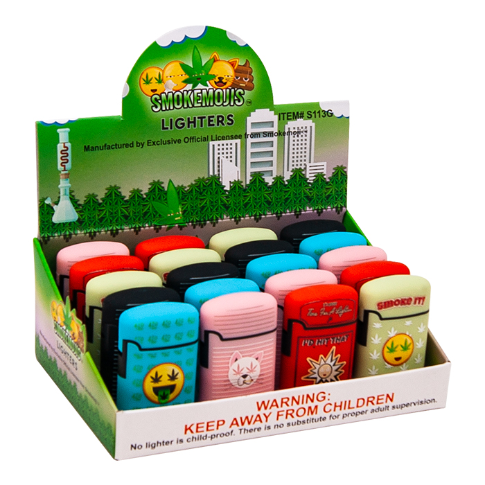 SMOKEMOJIS LIGHTERS S113G - PACK OF 20