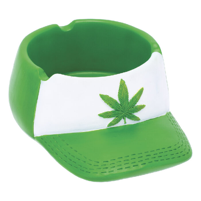 FUJIMA 6.5'' GREEN LEAF SNAPBACK HAT ASHTRAY (LT240)