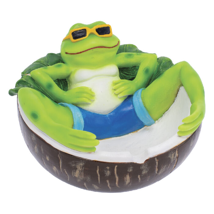FUJIMA CHILLING GREEN FROG ASHTRAY (LT245)