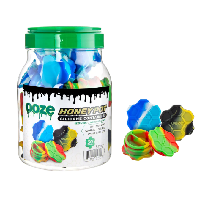 OOZE HONEY POT SILICONE CONTAINERS 30CT JAR