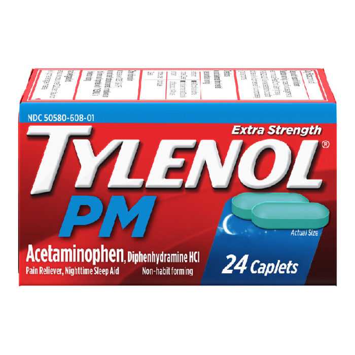 TYLENOL PM CAPLETS  24CT