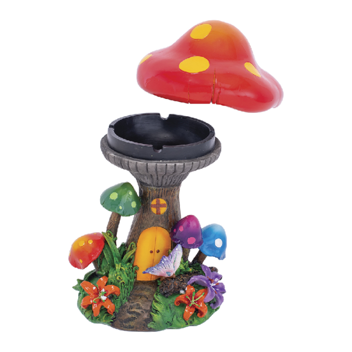 FUJIMA 9.5'' LARGE MUSHROOM FOREST HIDDEN ASHTRAY (LTC22)