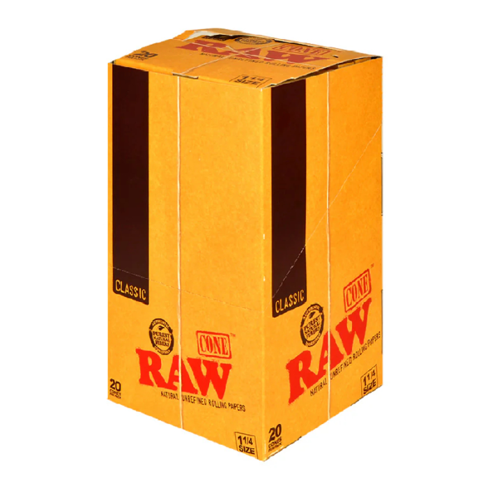 RAW CONE 1.25 CLASSIC 20CT 12PACK PER BOX