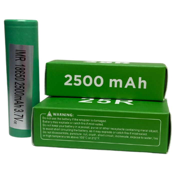 SAMSUNG BATTERY INR 25R 18650 2500MAH 20A 2CT PACK