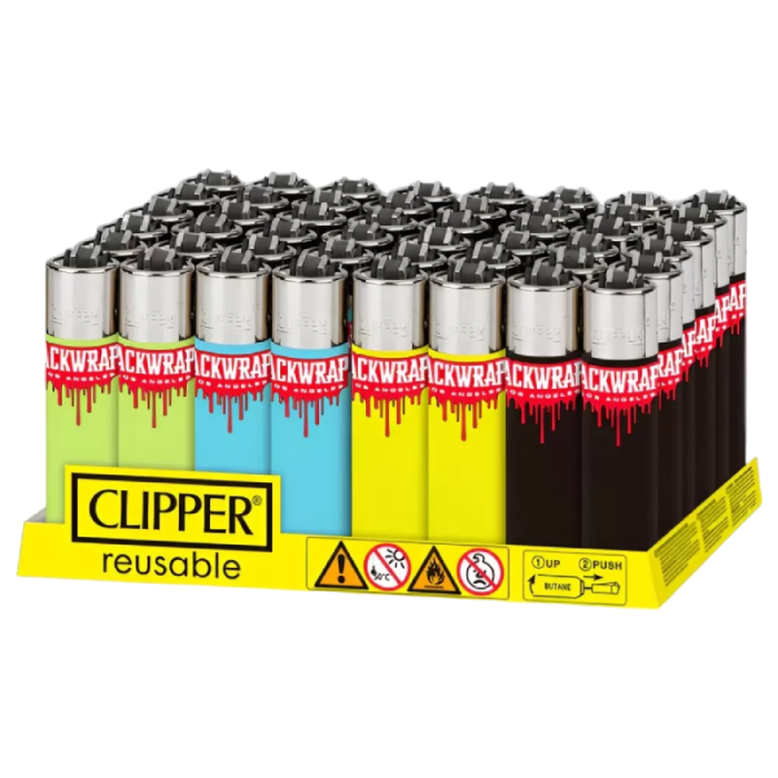 CLIPPER LIGHTERS - PACKWRAPS DRIP LIGHTERS - 48CT DISPLAY