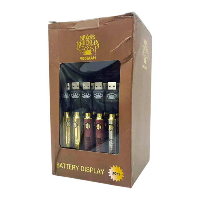 BRASS KNUCKLES 900MAH BATTRY DISPLAY - 30CT