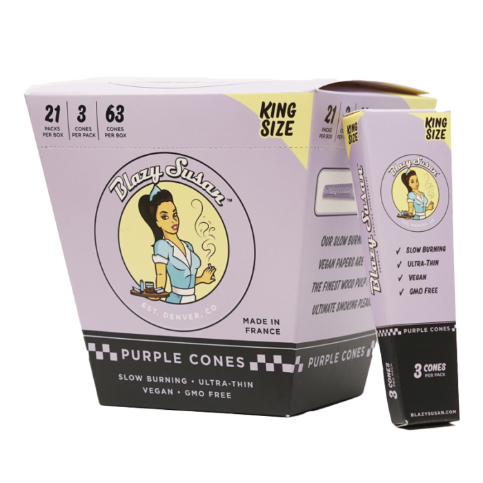 BLAZY SUSAN PURPLE CONE KINGSIZE 3 PACK 21 PER BOX
