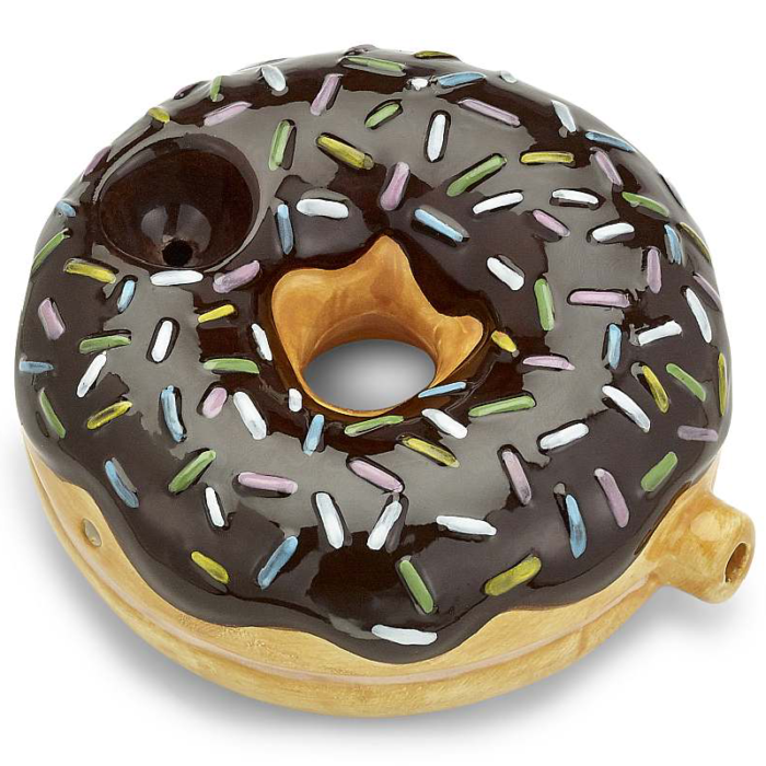 FASHION CRAFT CERAMIC CHOCOLATE DONUT PIPE(82559)