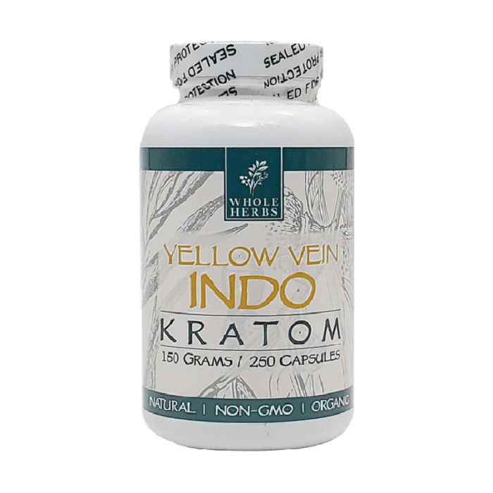 WHOLE HERBS YELLOW VEIN INDO CAPSULES 250CT