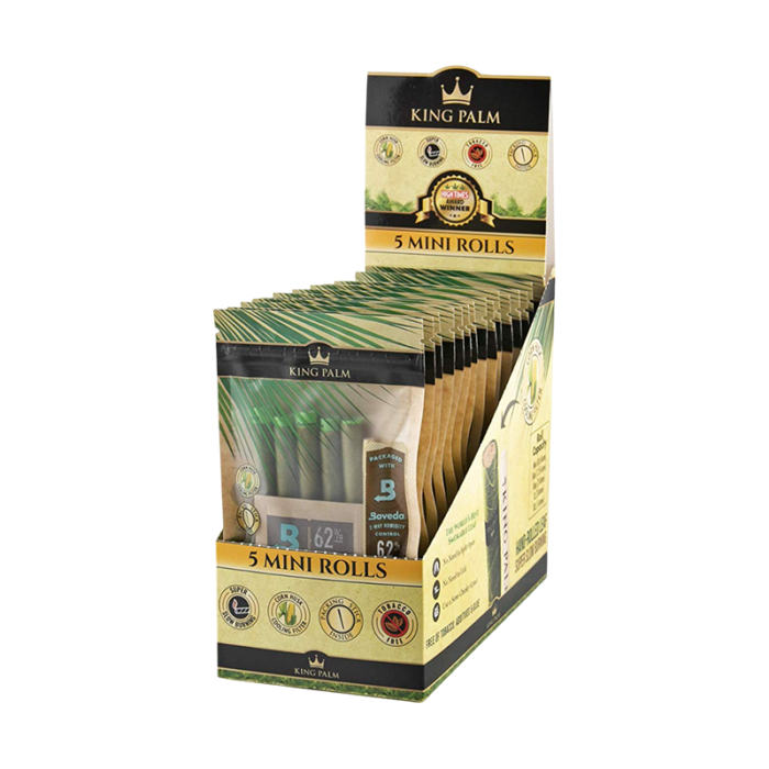 KING PALM 5 MINI ROLLS BOX