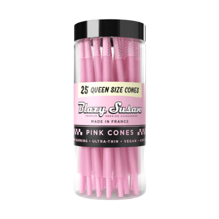BLAZY SUSAN PINK CONES QUEEN SIZE 25CT JAR
