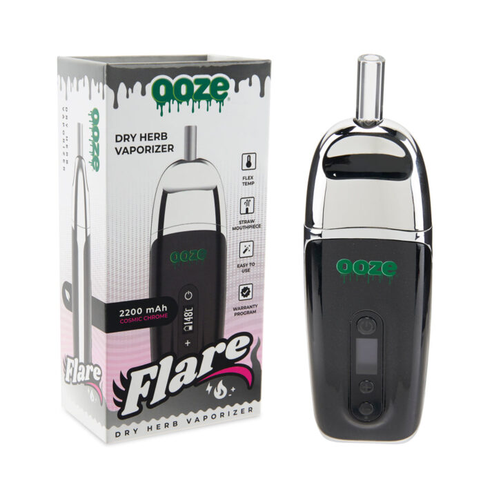 OOZE FLARE DRY HERB VAPORIZER - COSMIC CHROME