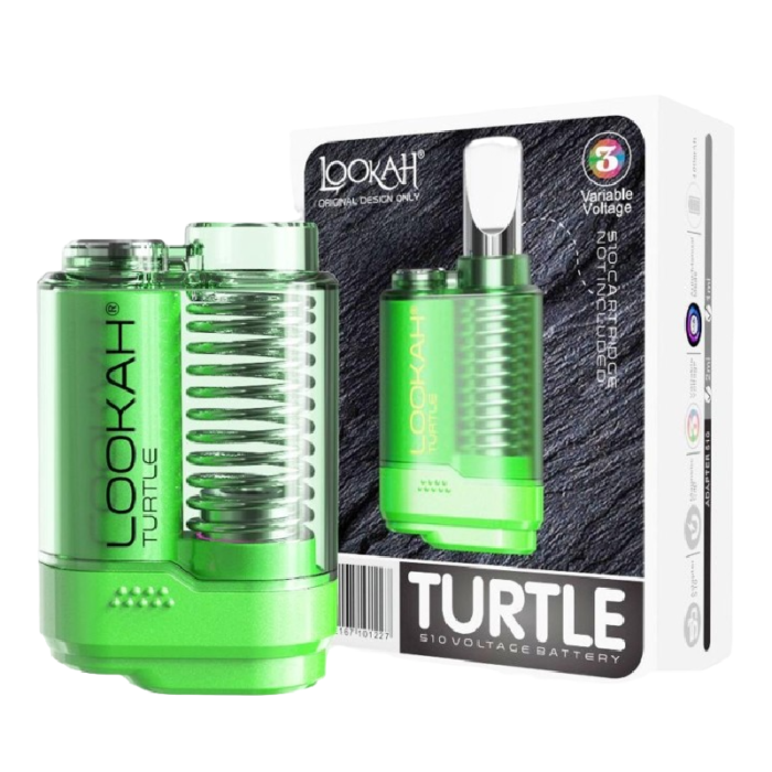 LOOKAH TURTLE 400MAH VARIABLE VOLTAGE 510 THREAD BATTERY - GREEN