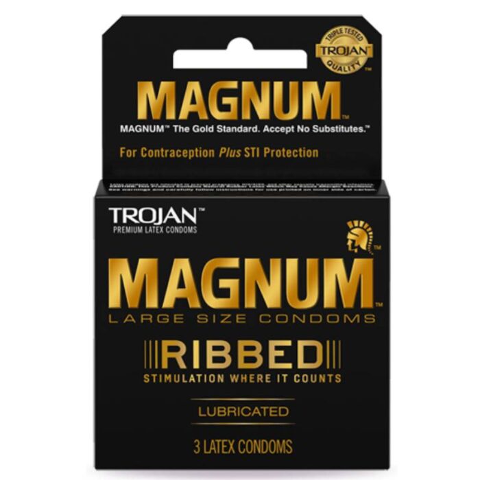 TROJAN MAGNUM RIBBED 6PK