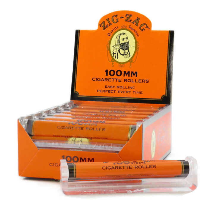ZIG ZAG CIGARETTE ROLLERS 100MM FOR KING SIZE (ORANGE) BOX OF 12