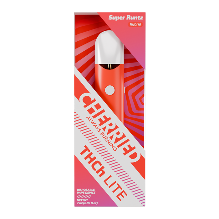 CHERRIED DISPOSABLE VAPES 2ML THCH LITE 6CT
