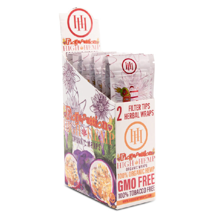 HIGH HEMP ORGANIC WRAPS FLORA PASSION PER 25 BOX