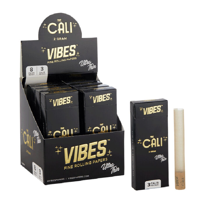 VIBES CONES THE CALI 2 GRAM ULTRA THIN 3PK 8CT - BLACK