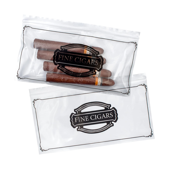 KINGSTAR ZIPLOCK PREPRINTED FINE CIGAR 2 MIL BAG 100CT PACK