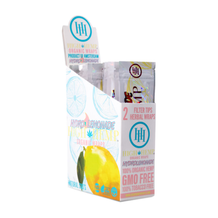 HIGH HEMP ORGANIC WRAPS HYDRO LEMONADE 25 PER BOX