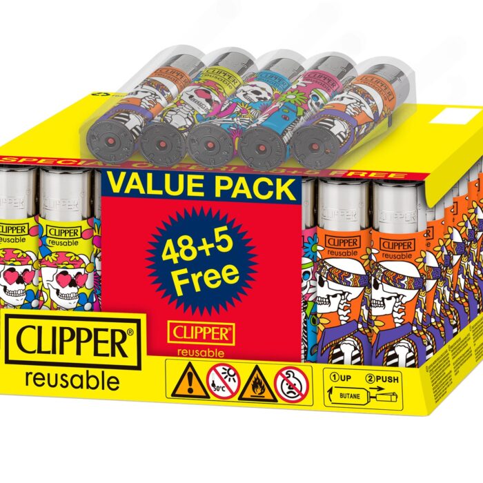 CLIPPER LIGHTER HIPPIE THEME 1 -48CT