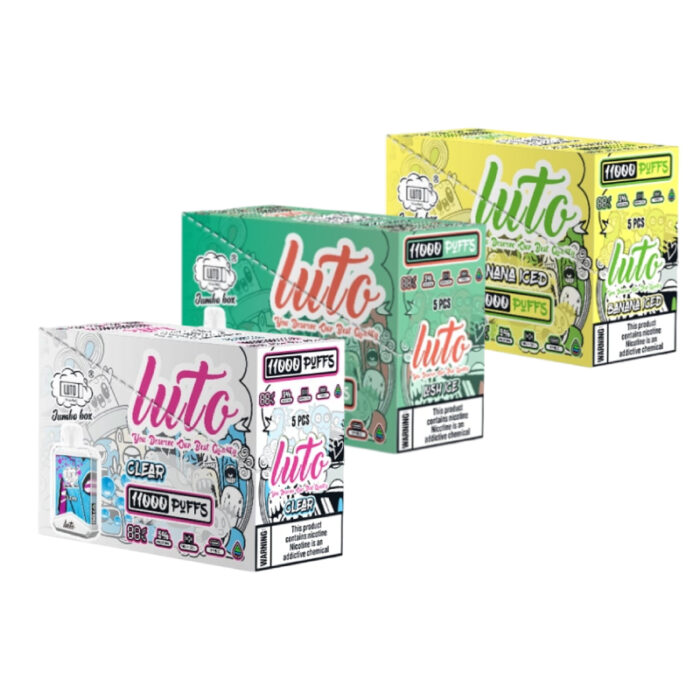 LUTO JUMBO BOX DISPOSABLE 11000 PUFF BOX OF 5