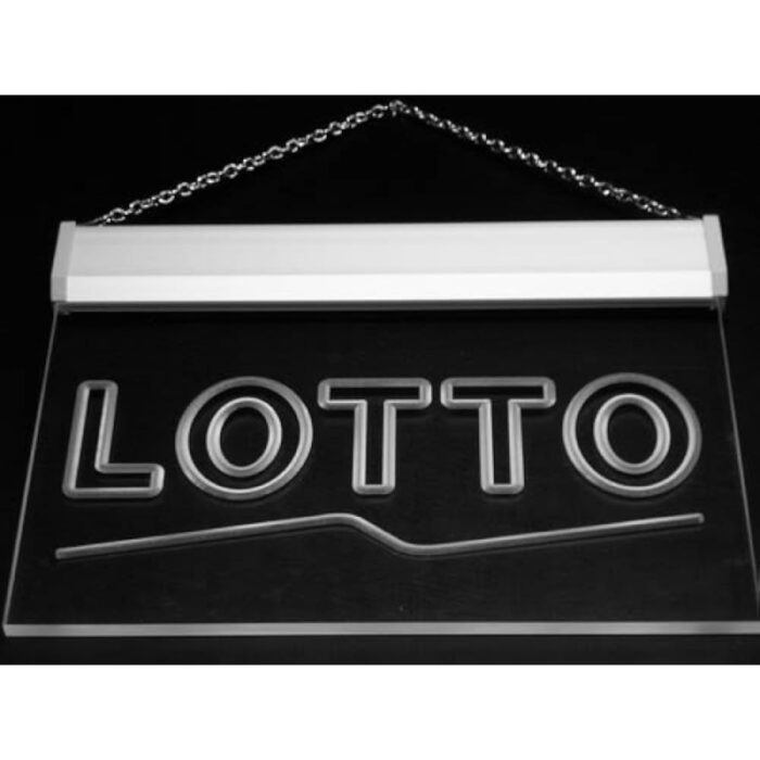 LED SIGN LOTTO 30X9 WHITE
