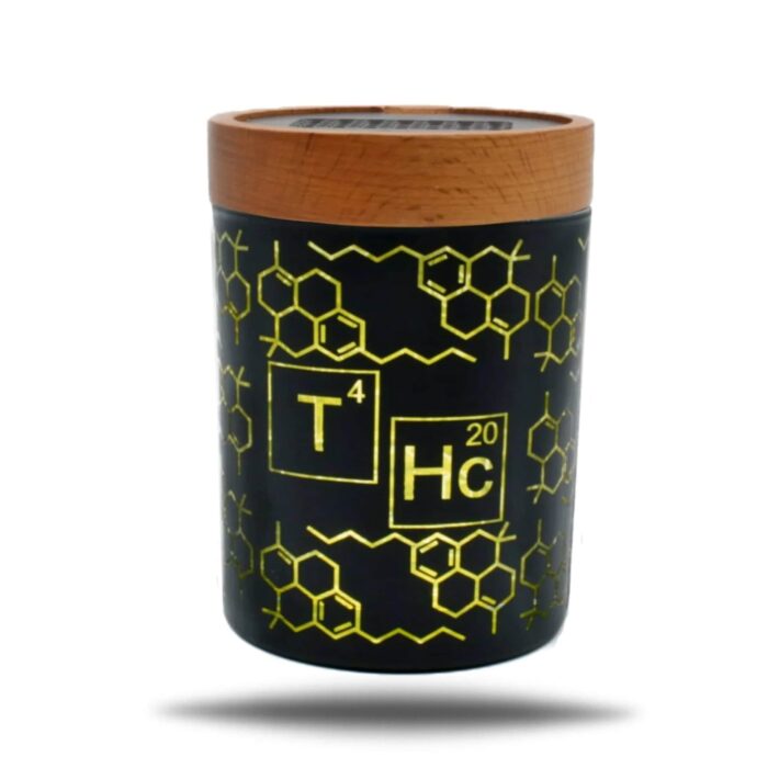 V SYNDICATE SOLESTASH AIRTIGHT JAR SMALL THC ELEMENTAL YELLOW