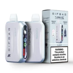 RIFBAR DISPOSABLE 15000PUFF  CLEAR 5% - PACK OF 5