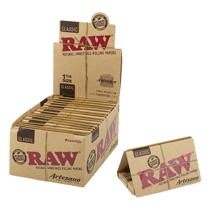 RAW ARTESANO 1.25 CLASSIC 15 PER BOX + TIPS