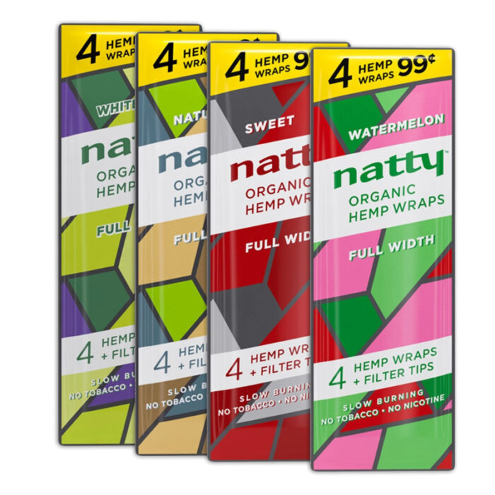 NATTY HEMP WRAPS - PACK OF 15