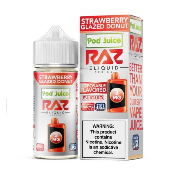 RAZ X POD JUICE STRAWBERRY GLAZED DONUT