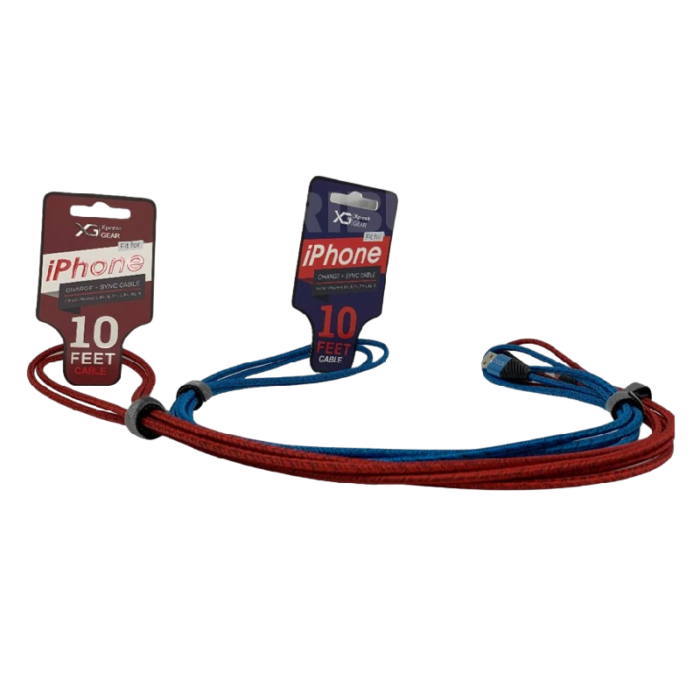 XPRESS GEAR 10 FEET CABLE IPHONE