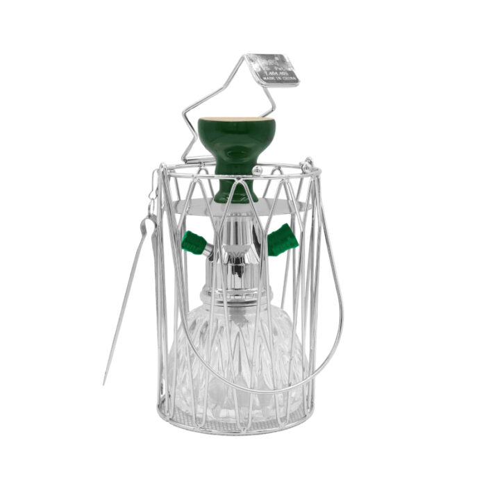 MYA HEERA-W-256Z CLEAR GLASS SET IN A WIRE BASKET