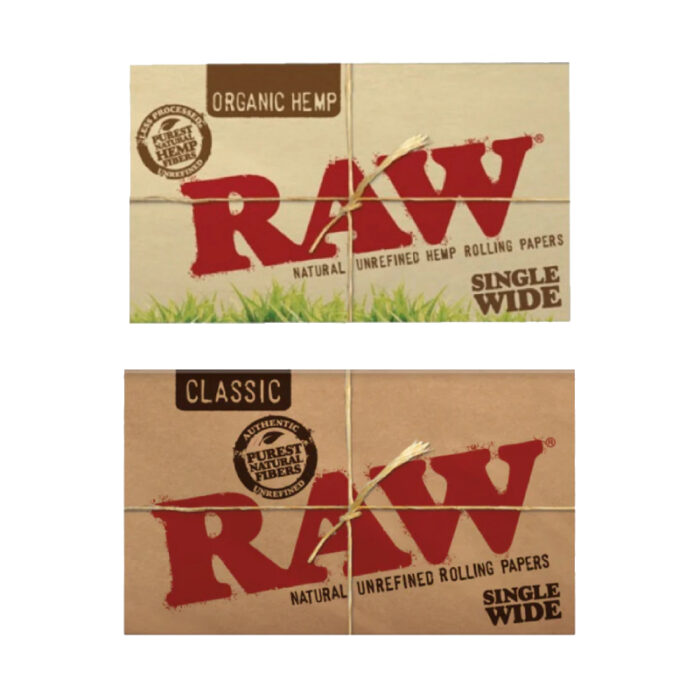 RAW SINGLE WIDE ROLLING PAPERS