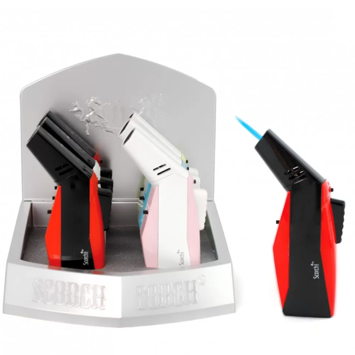 SCORCH TORCH - TURBO 45 DEGREE TWO TONE COLORS - 6CT DISPLAY