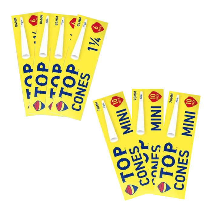 TOP CONES 70MM SIZE - 10PK DISPLAY