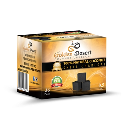 GOLDEN DESERT CHARCOAL 36CT 0.5KG CUBES