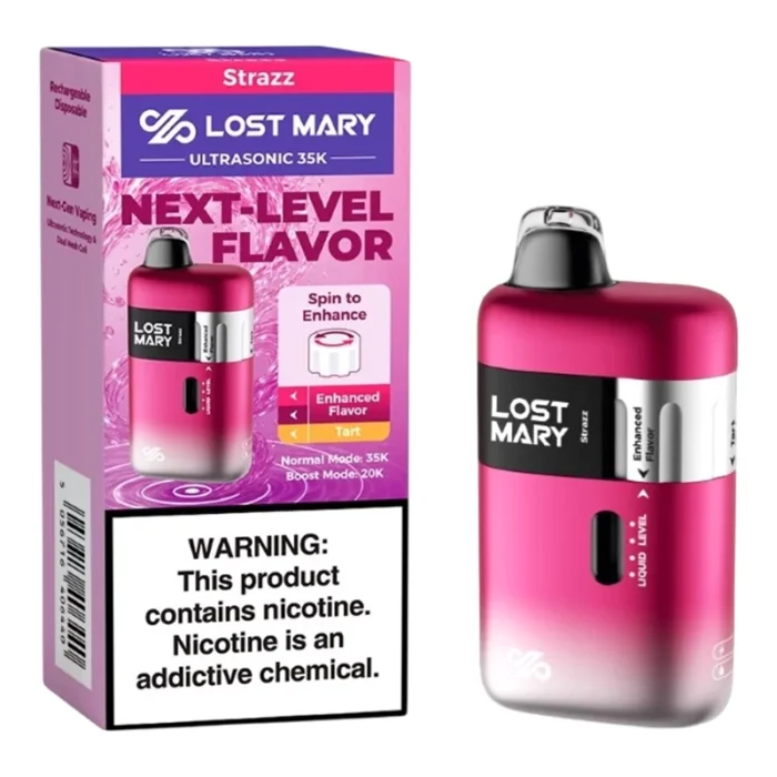 LOST MARY ULTRASONIC 35000 PUFFS RECHARGEABLE DISPOSABLE ? BOX OF 5