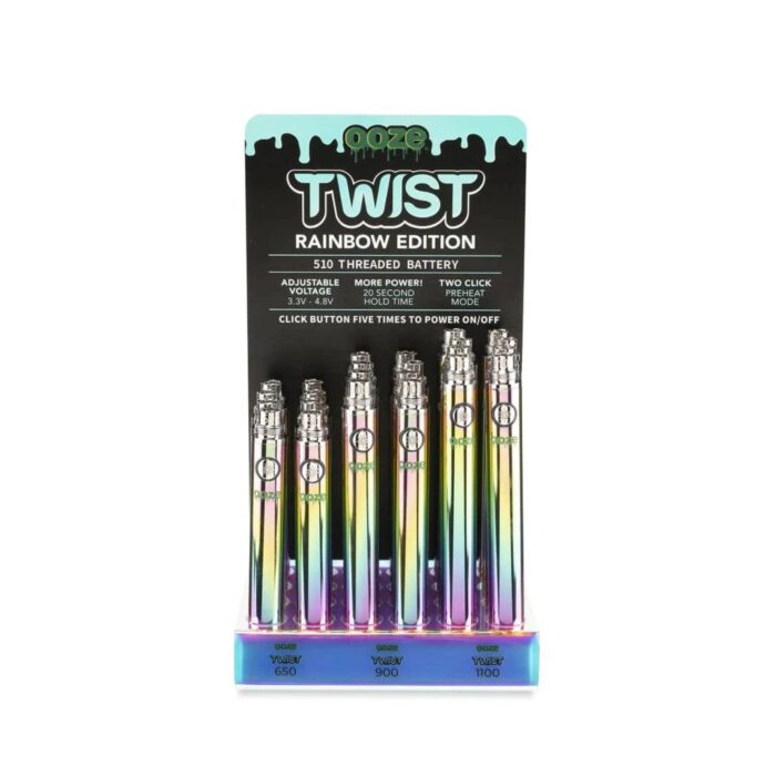 OOZE TWIST BATTERY DISPLAY MIXED - 24CT