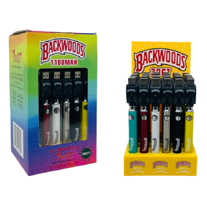 BACKWOODS TWIST PRINTED BATTERY DISPLAY 1100MAH 30CT