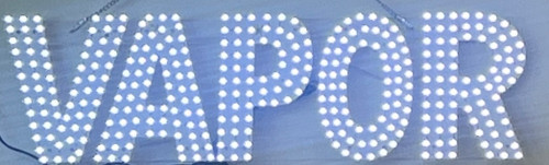 LED SIGN VAPOR 30X9 WHITE